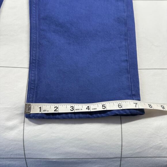 Everlane Way High Jeans Women 27 Tall Purple Straight Leg Organic Cotton Stretch - Picture 13 of 13